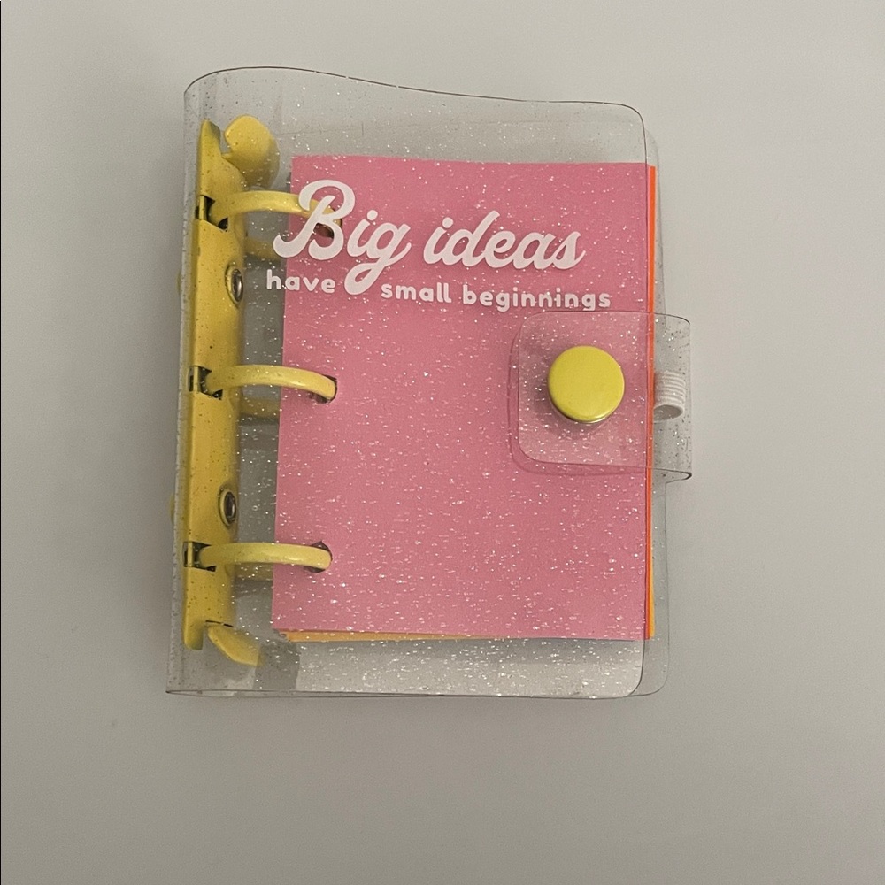 **FINAL PRICE** Mini 3-Ring Binder Notebook w/ Multicolor Paper Inserts